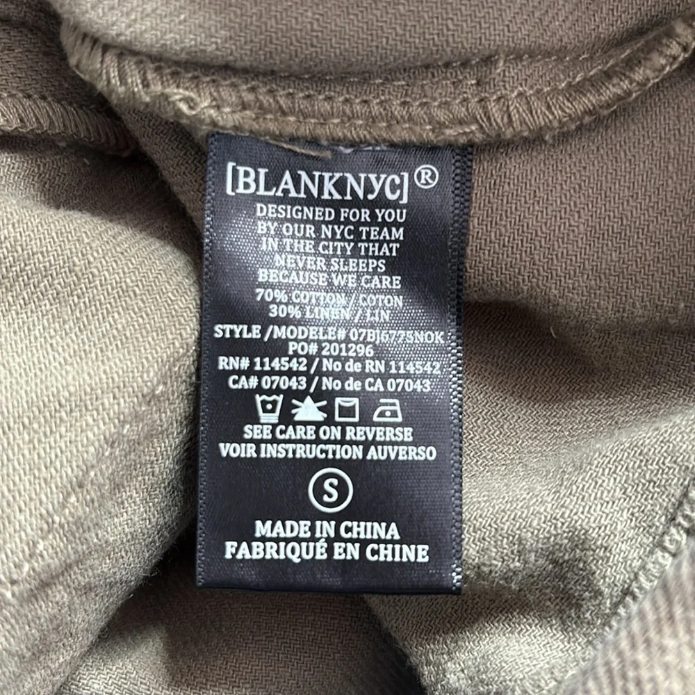 New BLANK NYC Green Utility Jacket Size Small